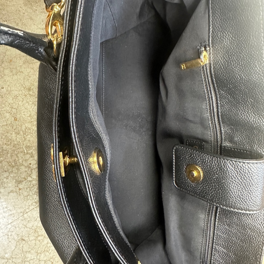 Chanel Black Leather Tote Bag - Picture 7 of 11